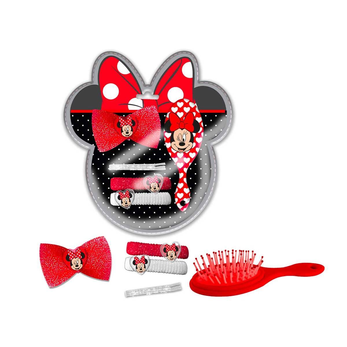 Set bimba accessori per capelli e spazzola Minnie
