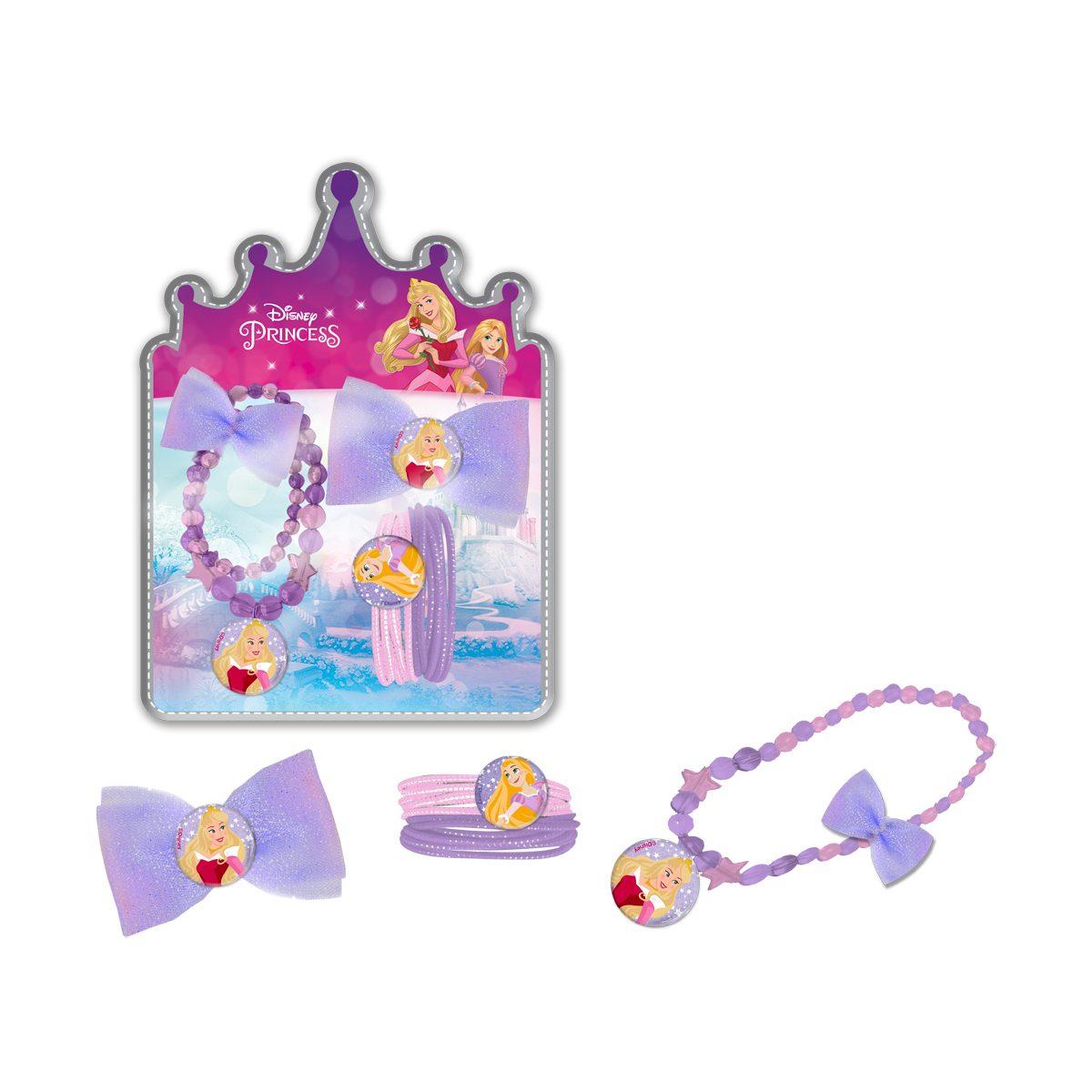 Set bimba accessori per capelli e collana Princess
