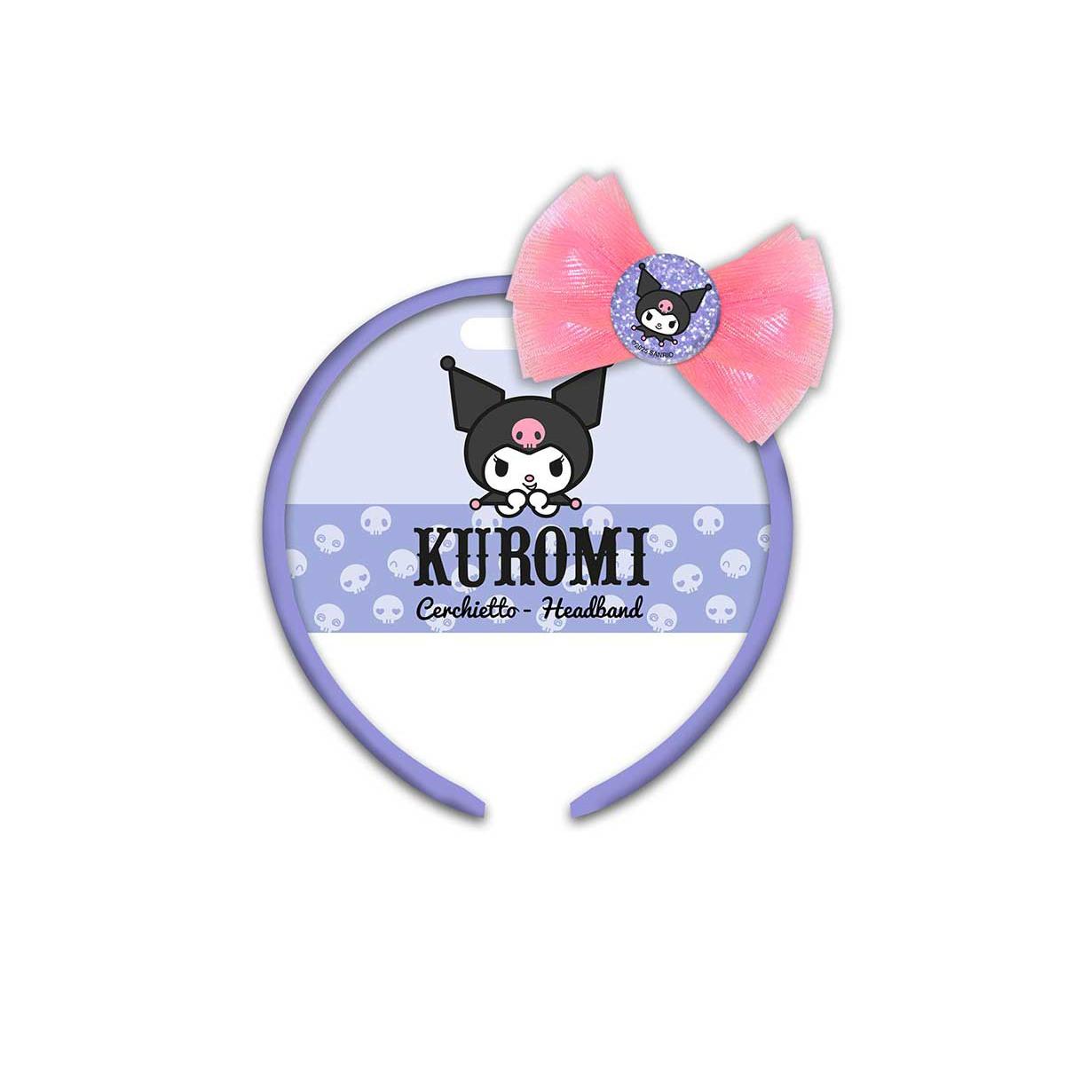 Cerchietto bimba con fiocco Kuromi