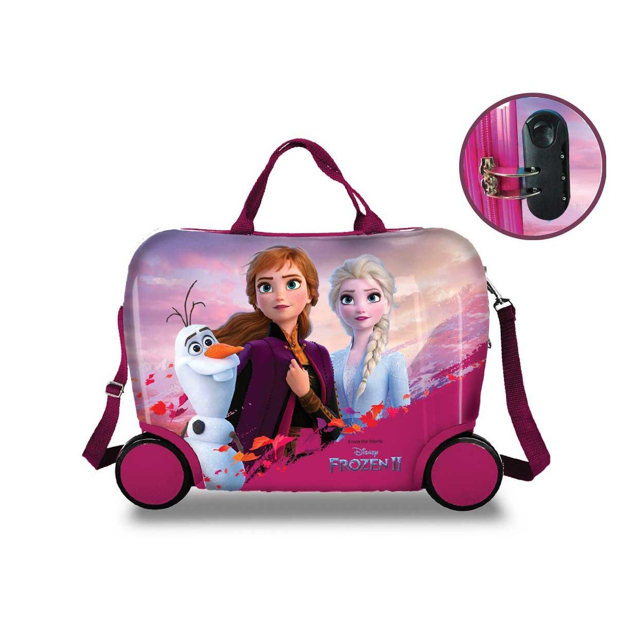 Trolley cavalcabile bimba 4 ruote Frozen