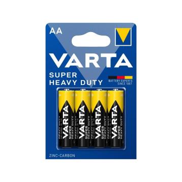 Varta Super Heavy duty AA Stilo zinco carbne blister 4 pz.