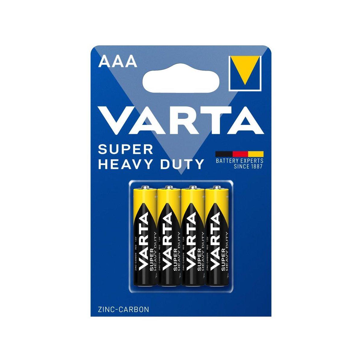 Varta Super Heavy duty AAA Ministilo zinco carbne blister 4 pz.