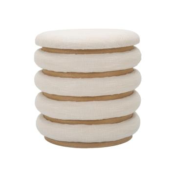 Puff damasco line cm Ø 40x42