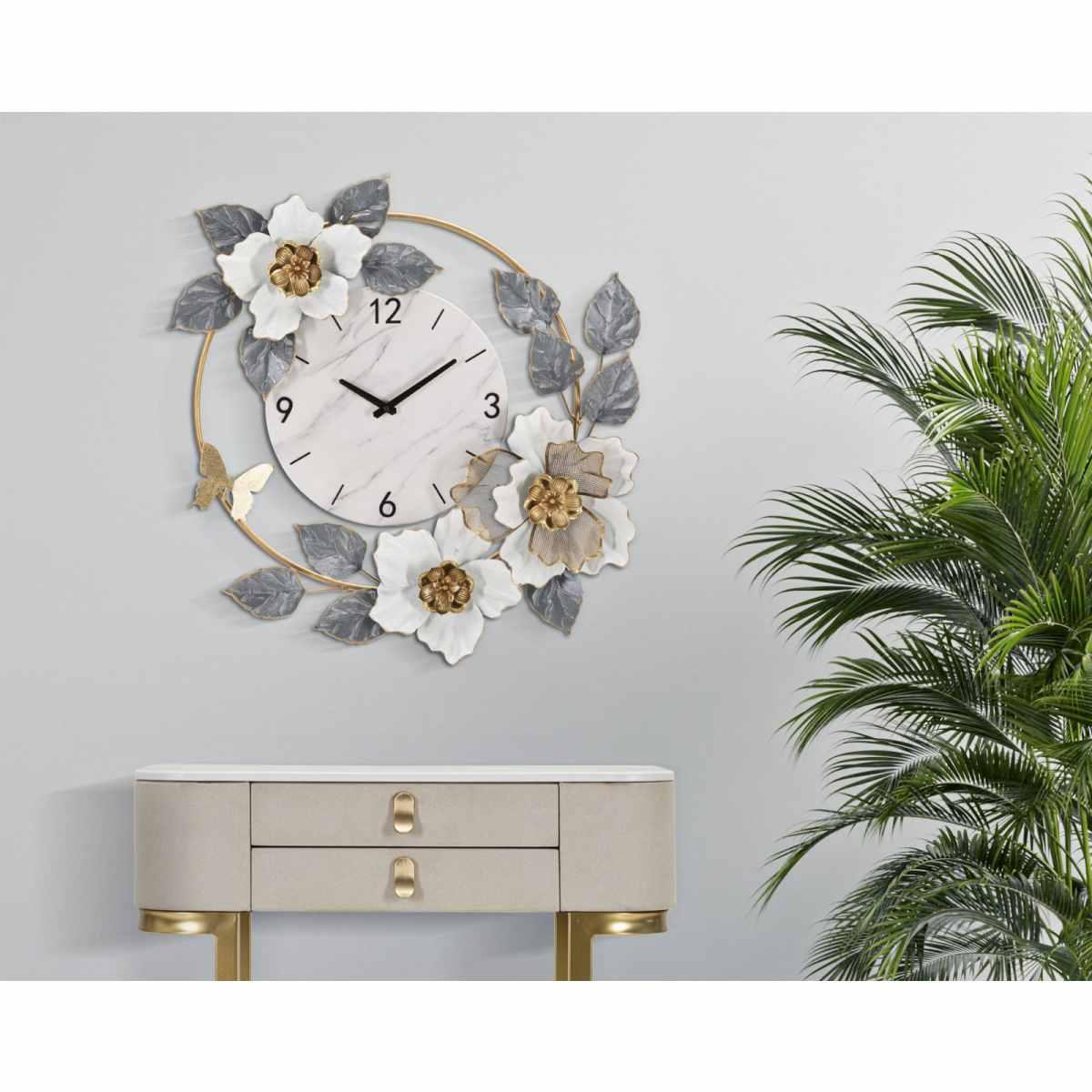 Orologio da muro flowers cm 64x8x64
