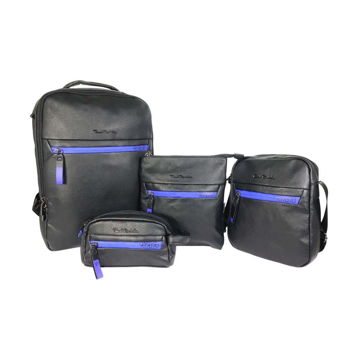 Set uomo 4 pezzi zaino tracolle e beauty Renato Balestra