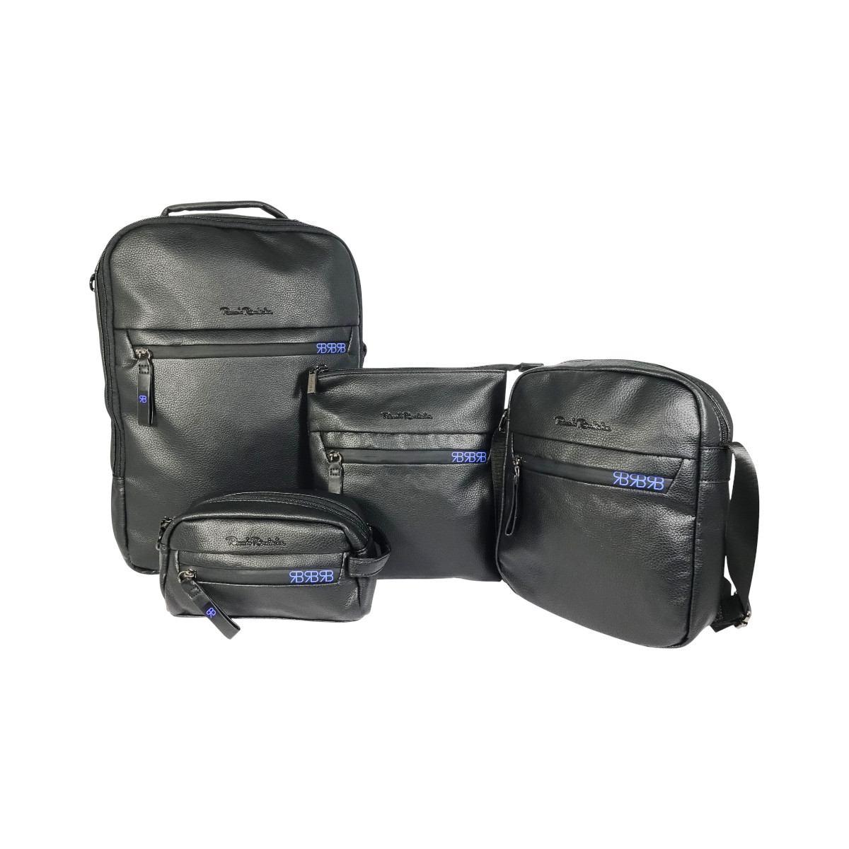 Set uomo 4 pezzi zaino tracolle e beauty Renato Balestra