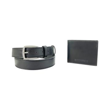 Parure uomo portafoglio e cintura Route 66