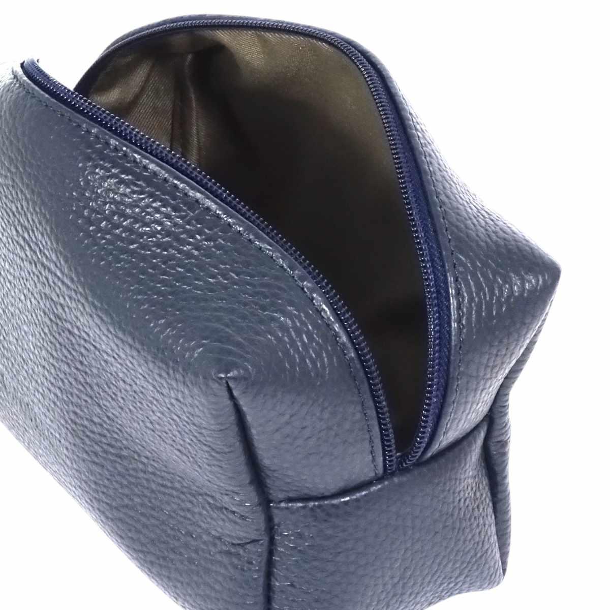 Pouchette uomo con manico in vera pelle Capoverde Made in Italy