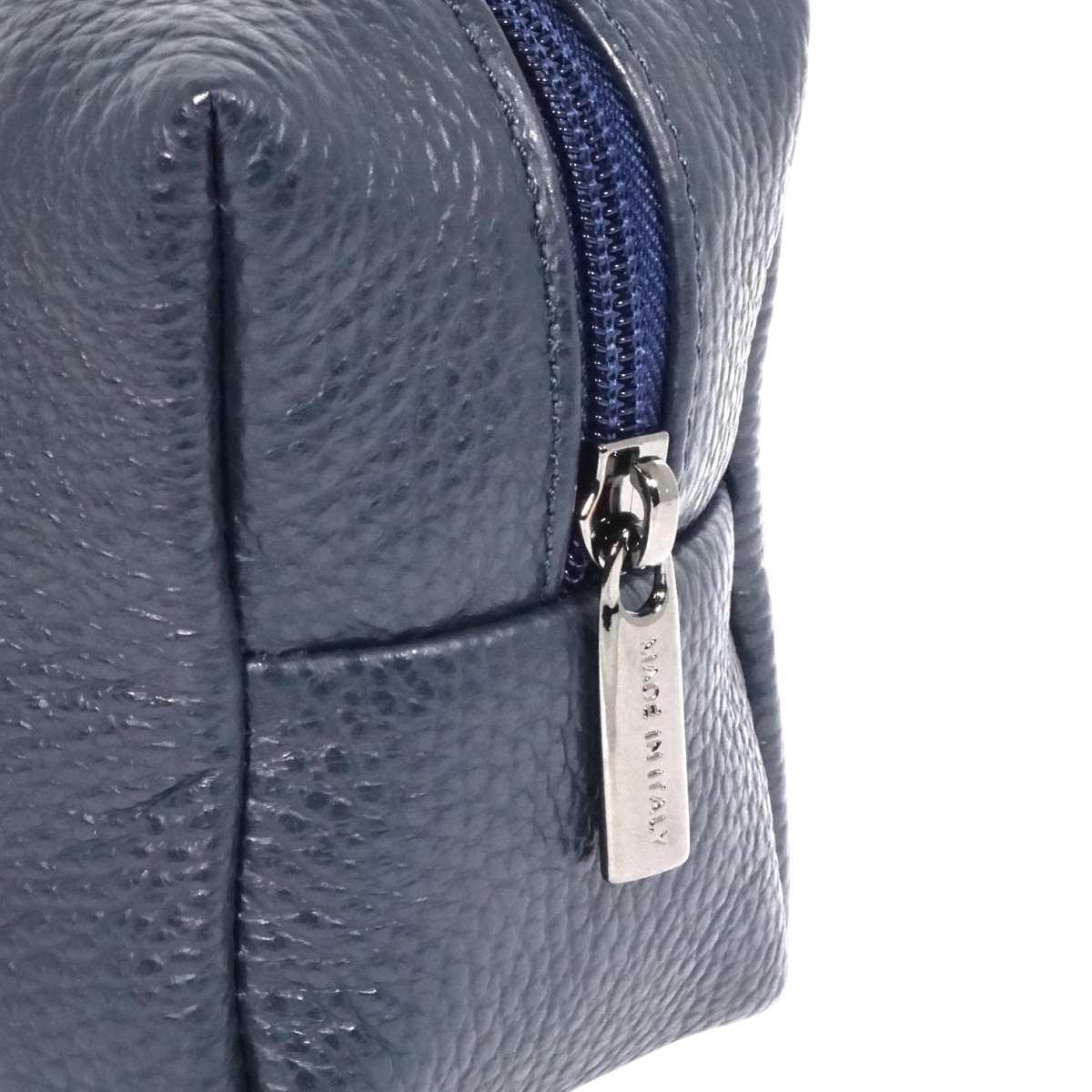 Pouchette uomo con manico in vera pelle Capoverde Made in Italy