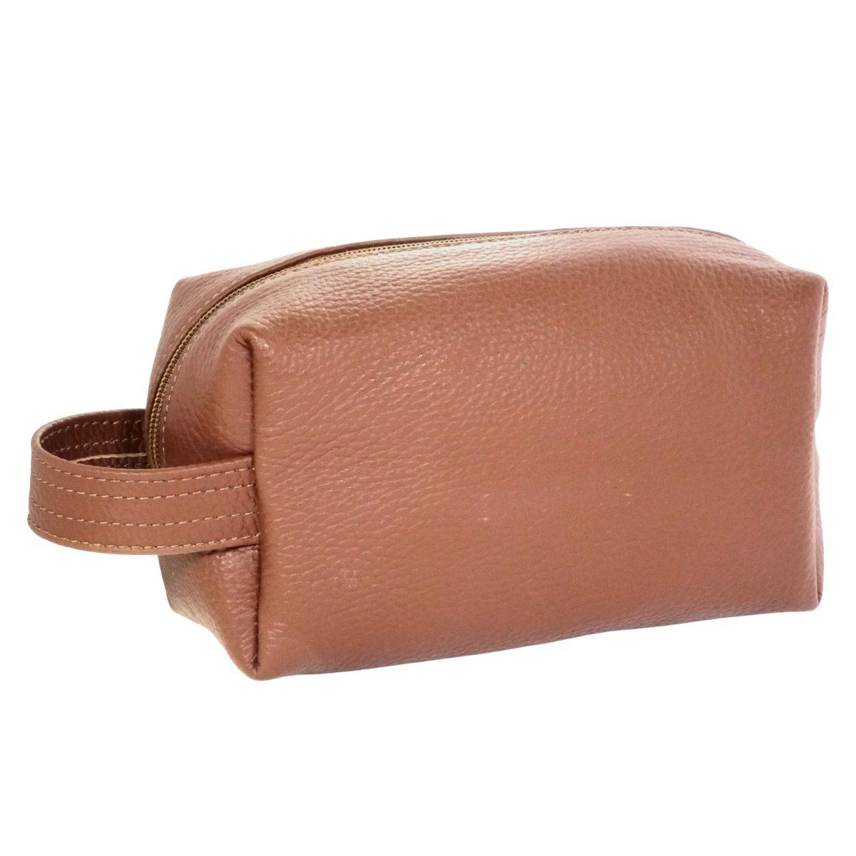 Pouchette uomo con manico in vera pelle Capoverde Made in Italy