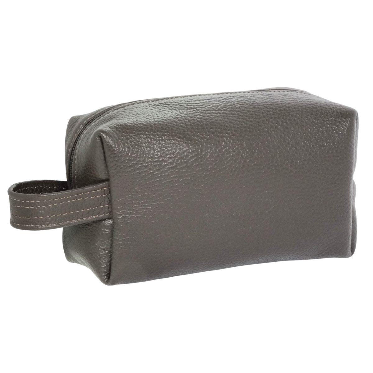 Pouchette uomo con manico in vera pelle Capoverde Made in Italy