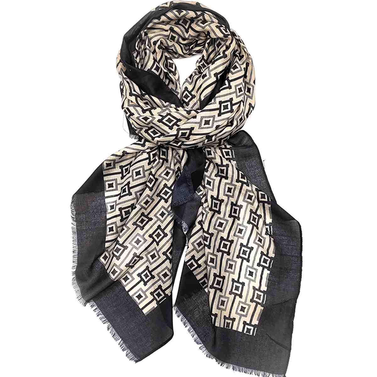 Sciarpa donna in poliestere fantasia castelletti Laura Biagiotti