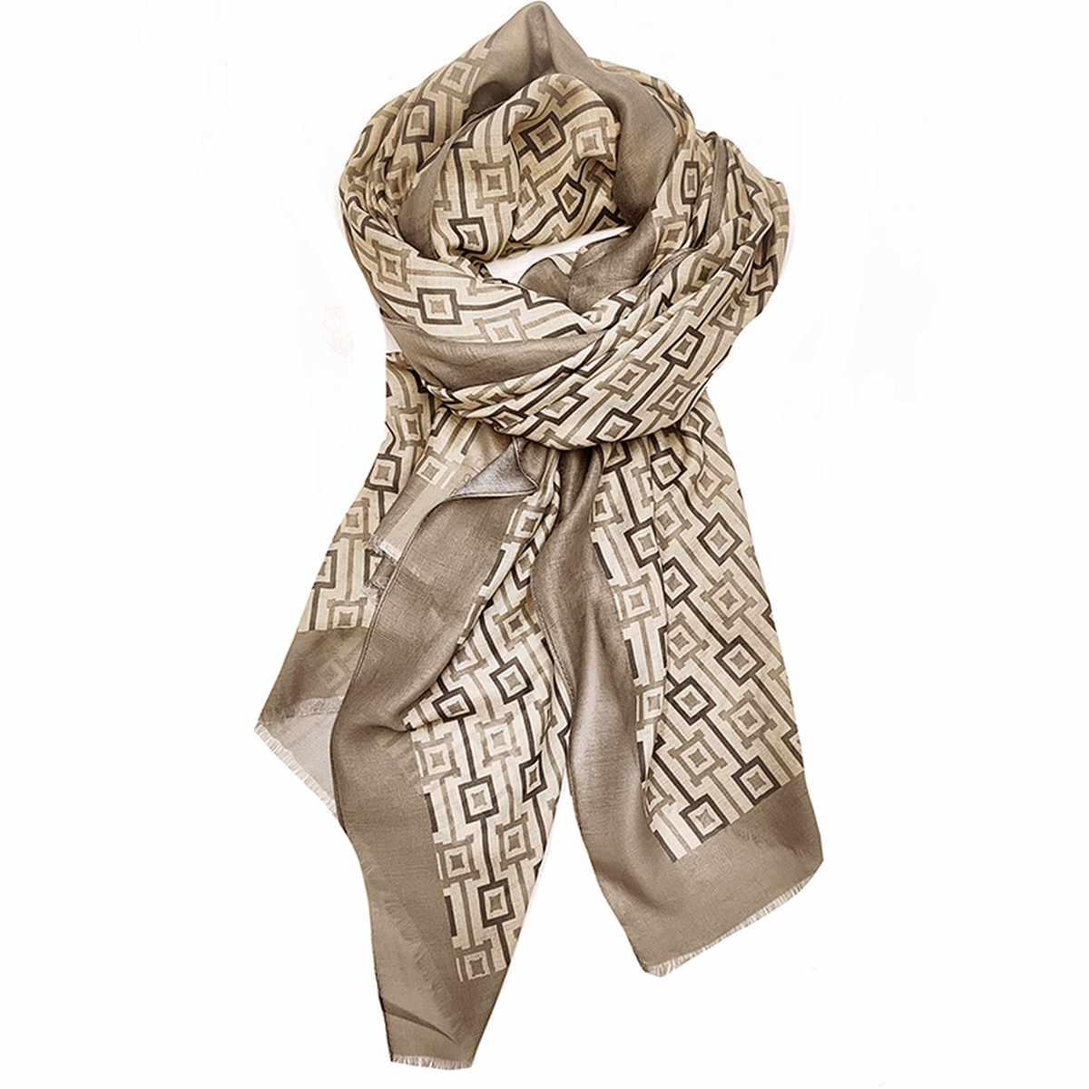 Sciarpa donna in poliestere fantasia castelletti Laura Biagiotti