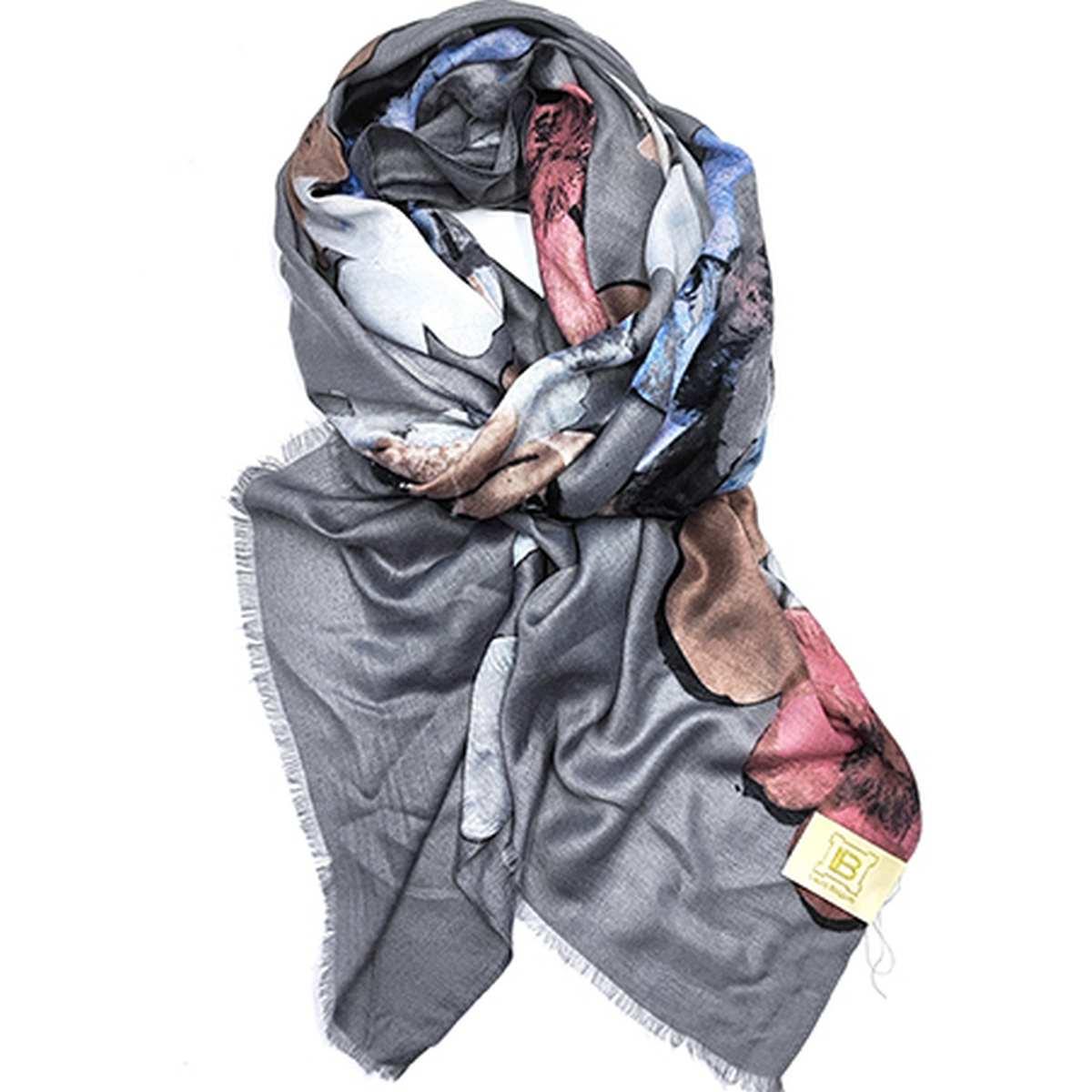 Sciarpa donna in poliestere stampa fiori Laura Biagiotti