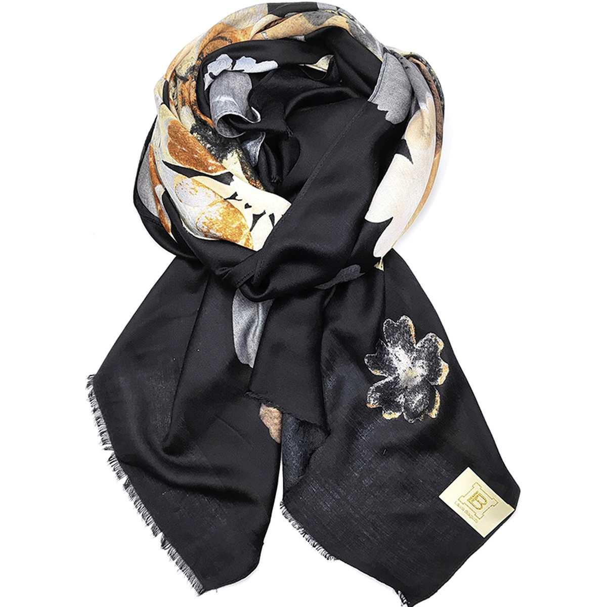 Sciarpa donna in poliestere stampa fiori Laura Biagiotti
