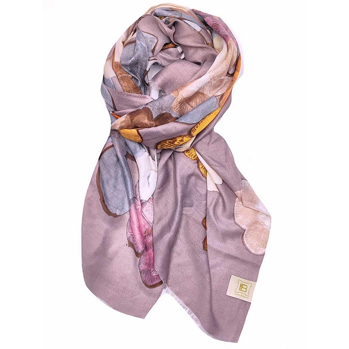 Sciarpa donna in poliestere stampa fiori Laura Biagiotti