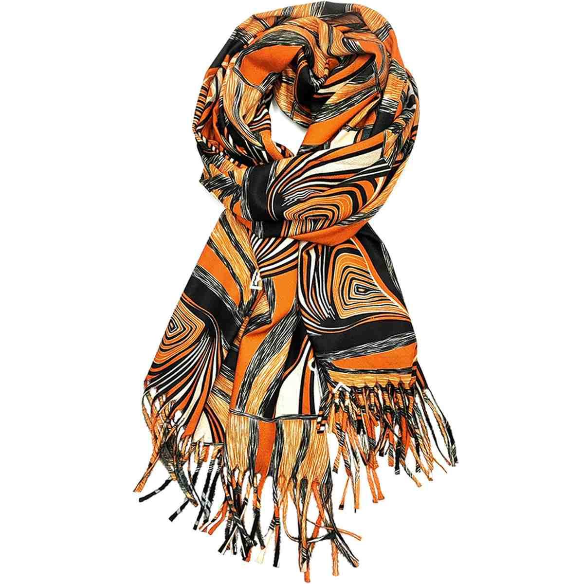 Sciarpa donna in poliestere stampa triangoli Laura Biagiotti