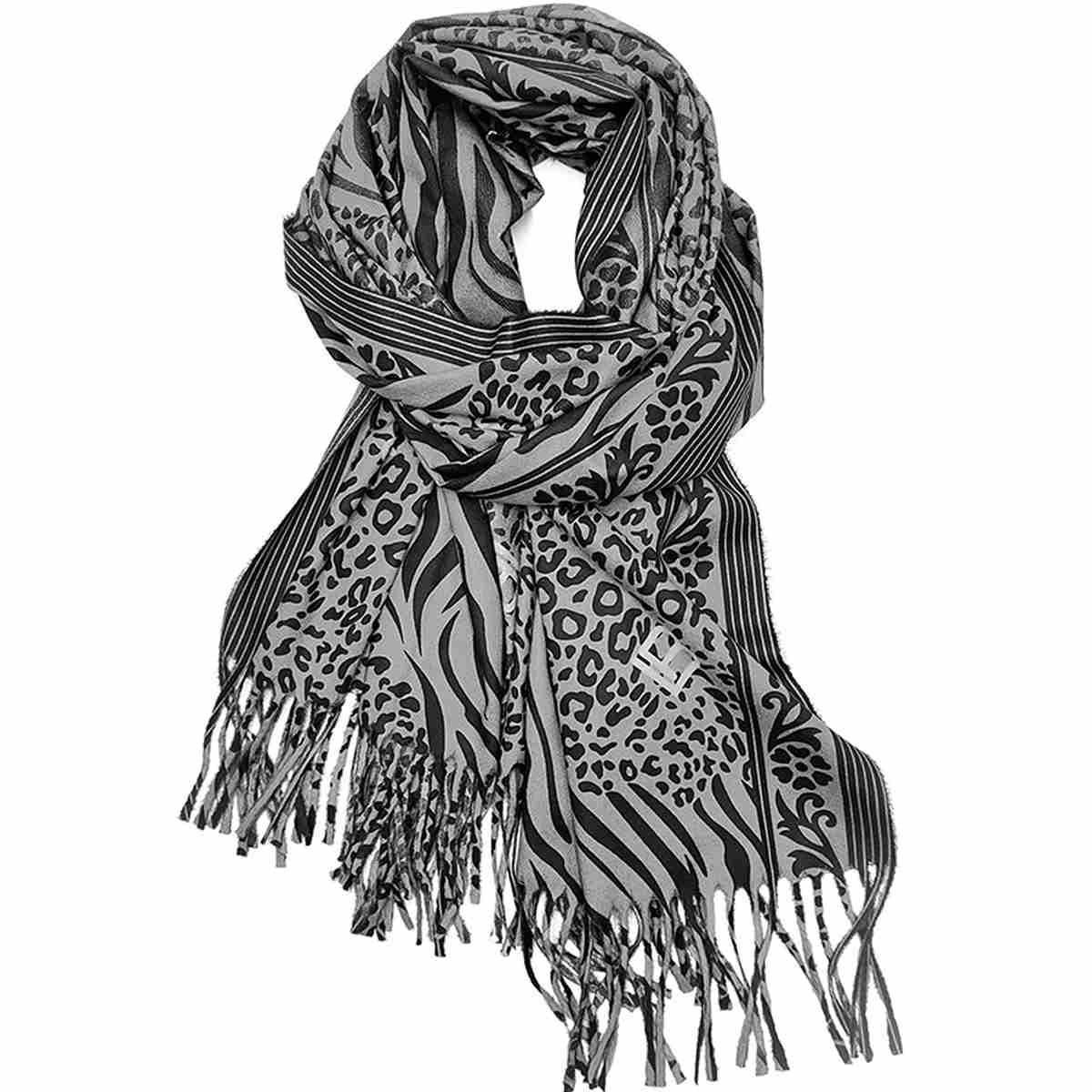 Sciarpa donna in poliestere fantasia savana Laura Biagiotti