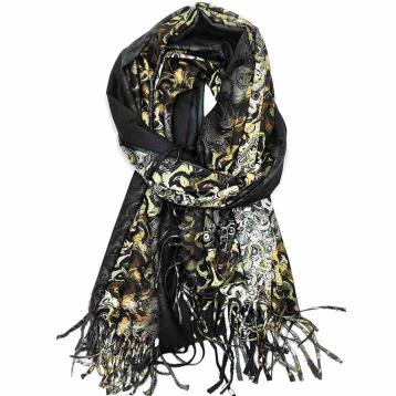 Sciarpa donna in poliestere fantasia riccioli Laura Biagiotti