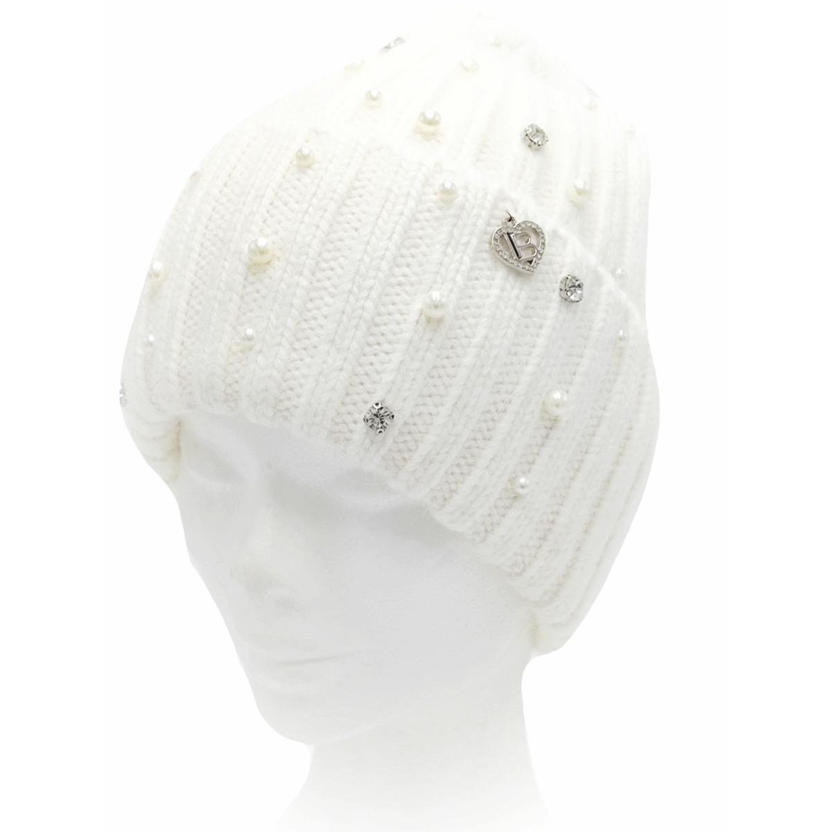 Cappello donna in poliestere perle e pietre Laura Biagiotti