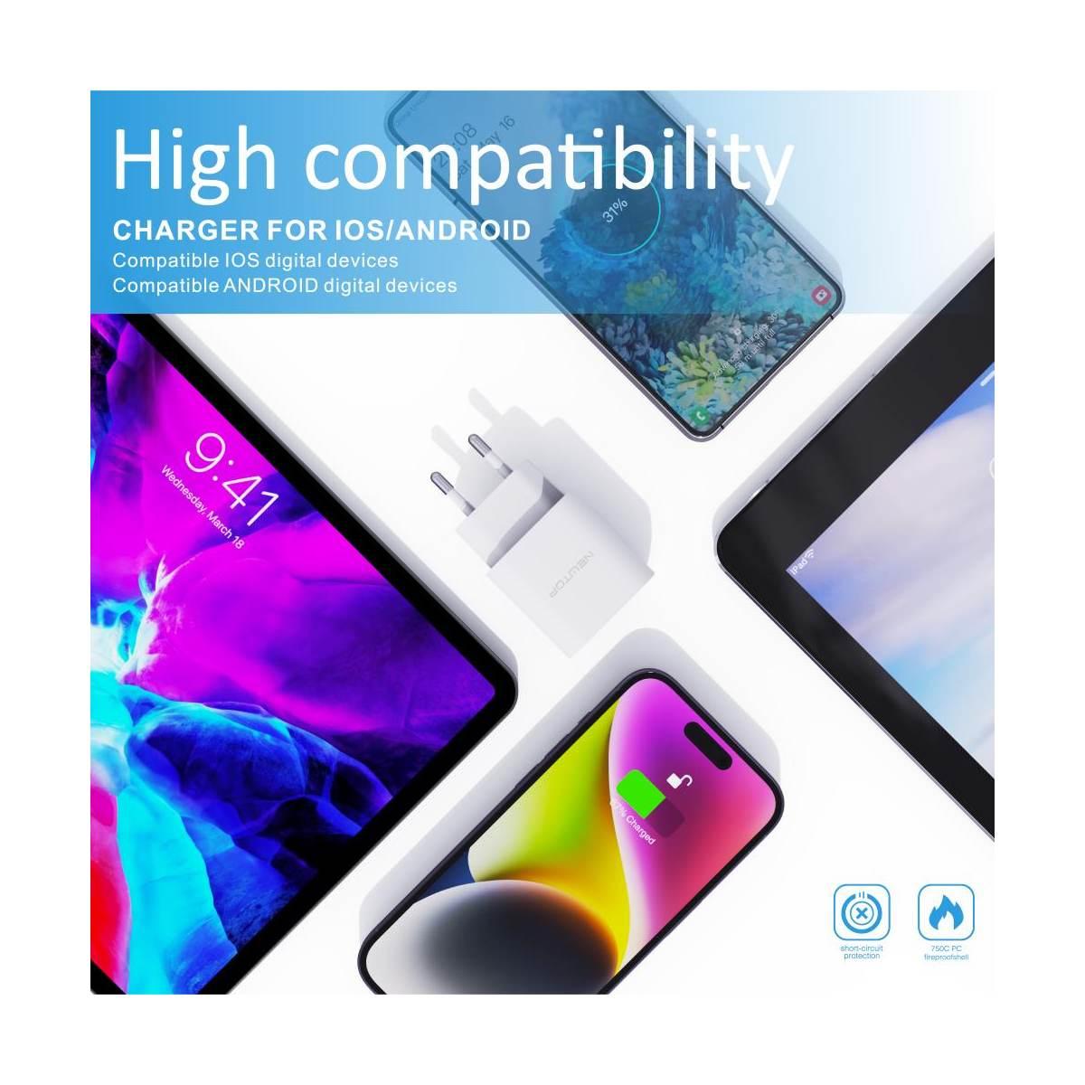 Newtop basic CM30 Caricatore da muro 1 USB 2.1A