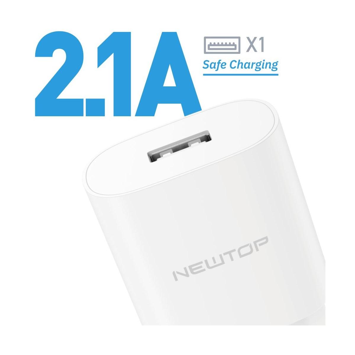 Newtop basic CM30 Caricatore da muro 1 USB 2.1A