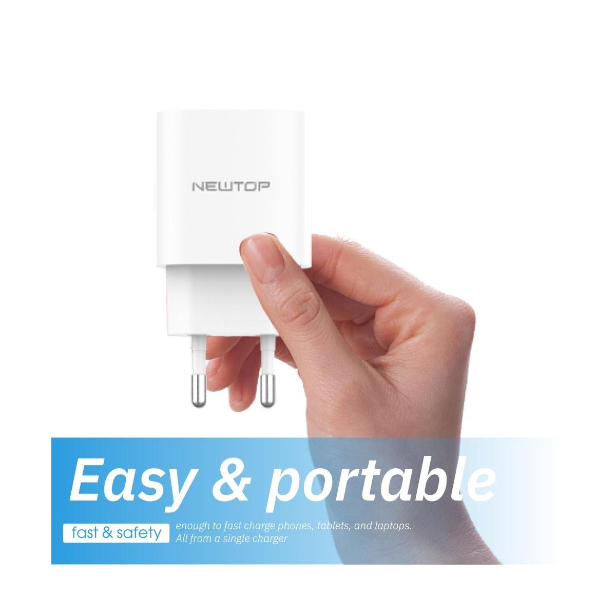 Newtop basic CM30 Caricatore da muro 1 USB 2.1A