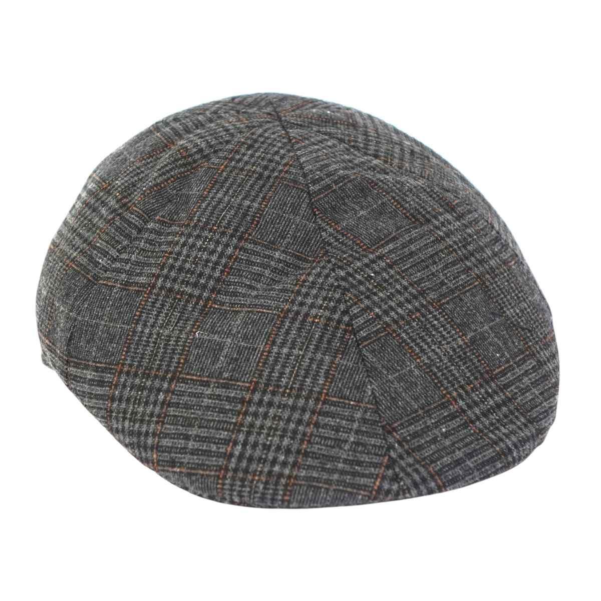 Coppola siciliana uomo motivo a quadri Made in Italy