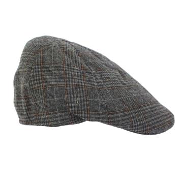 Coppola siciliana uomo motivo a quadri Made in Italy