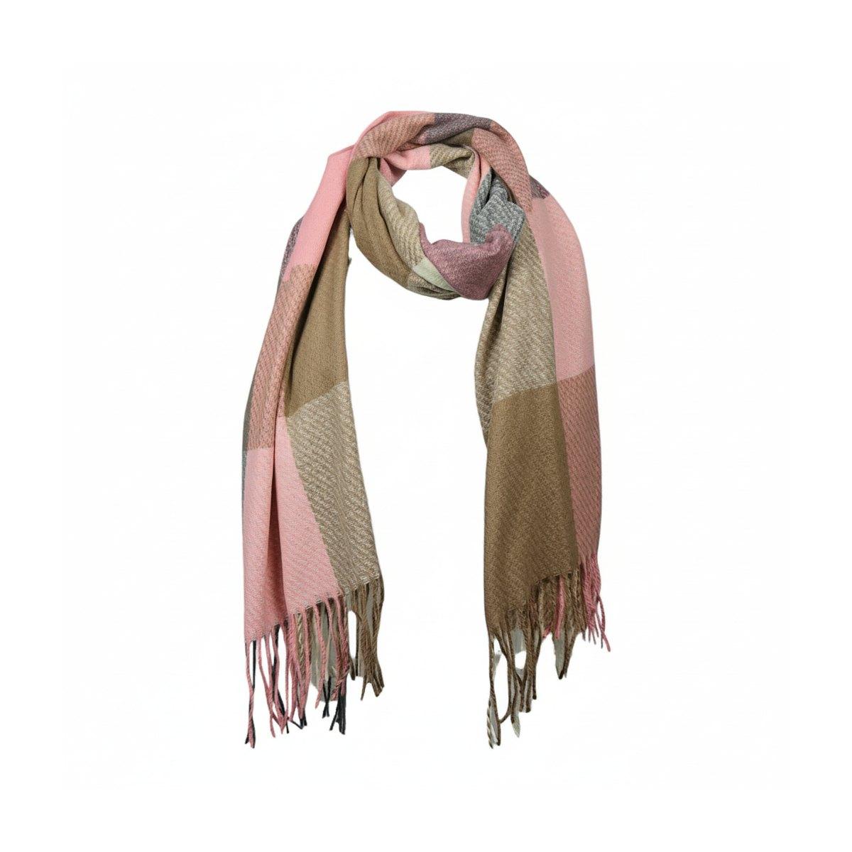 Sciarpa donna a quadri in poliestere Verve