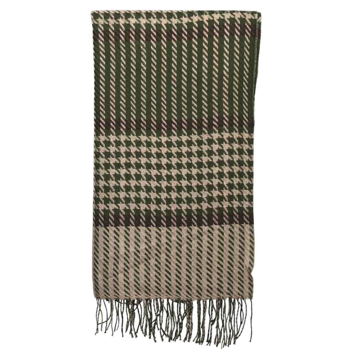 Sciarpa donna motivo pied de poule in poliestere Verve