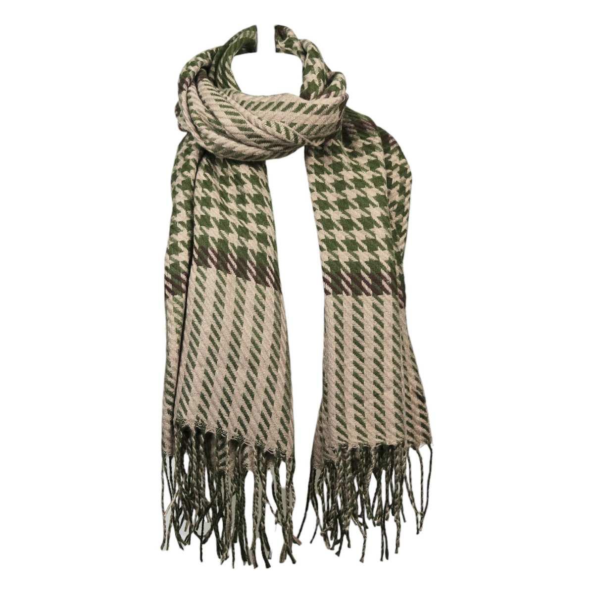 Sciarpa donna motivo pied de poule in poliestere Verve