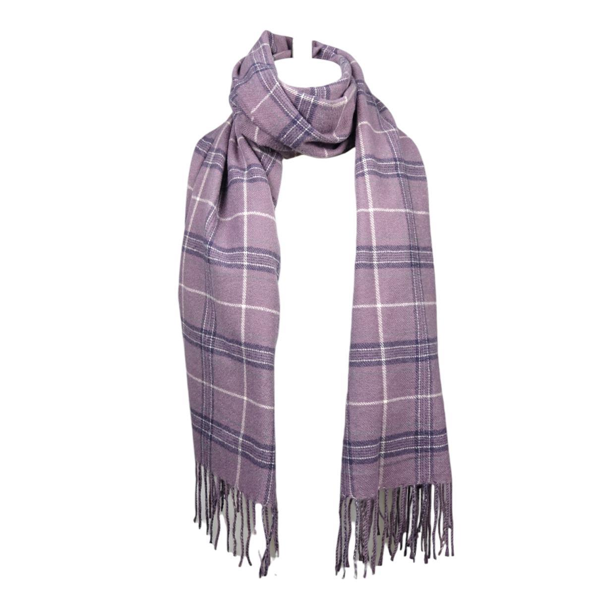 Sciarpa donna a quadri in poliestere Verve
