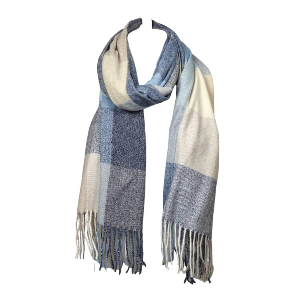 Sciarpa donna a quadri in poliestere Verve