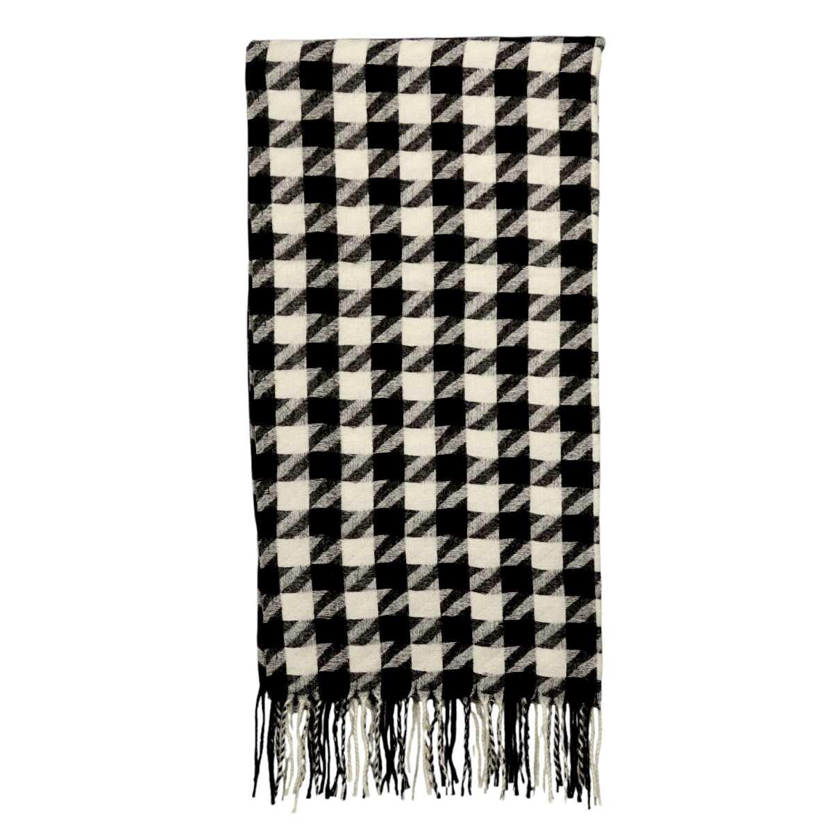 Sciarpa donna motivo pied de poule in poliestere Verve