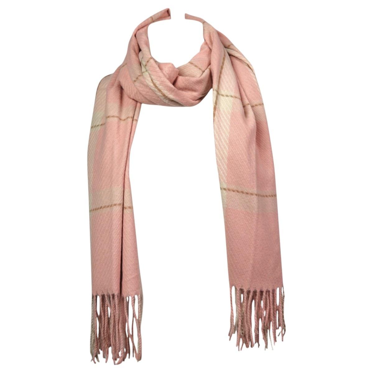 Sciarpa donna fantasia scozzese in poliestere Verve