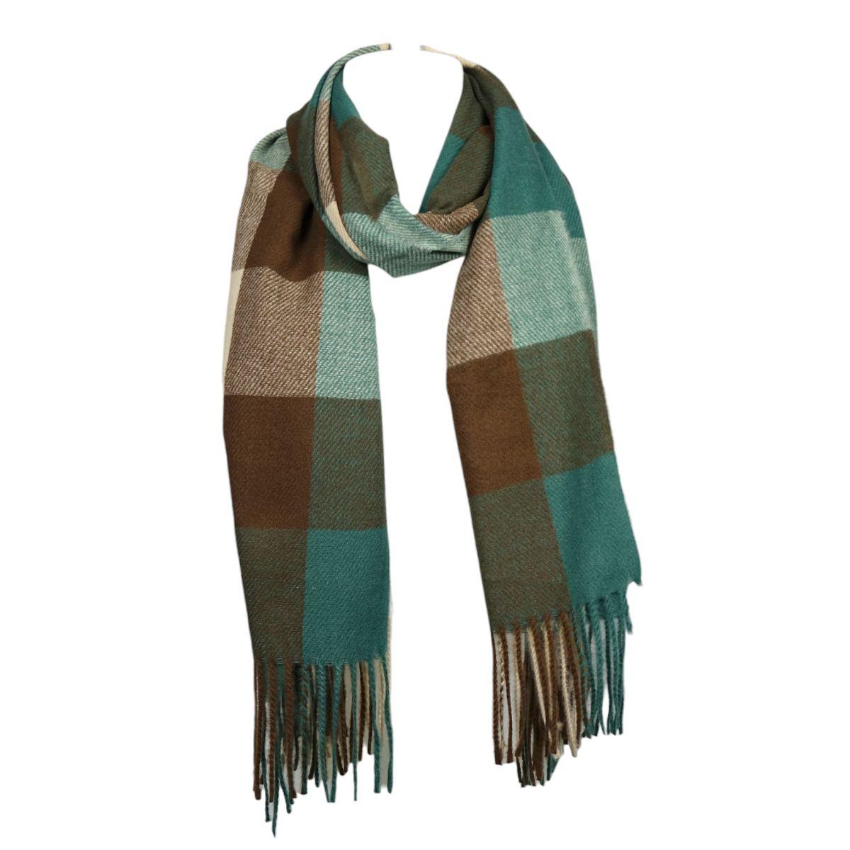 Sciarpa donna a quadri in poliestere Verve
