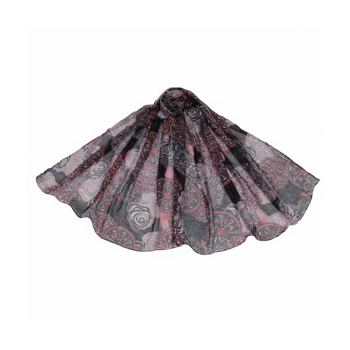 Sciarpa donna in poliestere motivo floreale e geometrico Coveri Collection