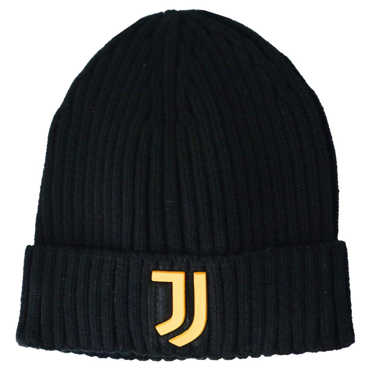 Cappello zuccotto in acrilico logo giallo ufficiale Juventus