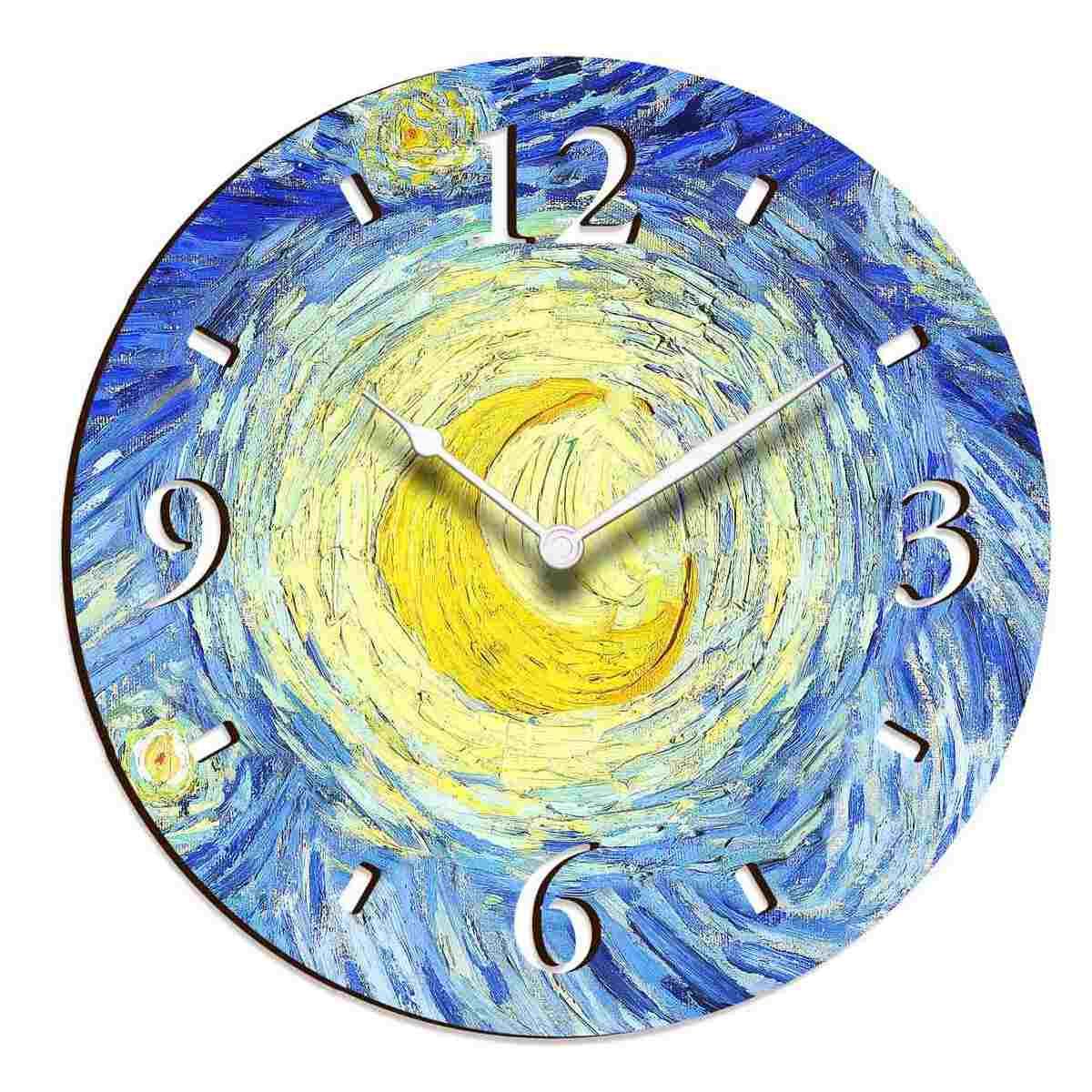 Orologio da parete 32x32 cm Notte Stellata Lupia