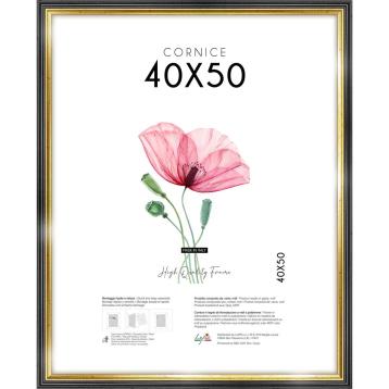 Cornice portafoto black gold 40x50 cm