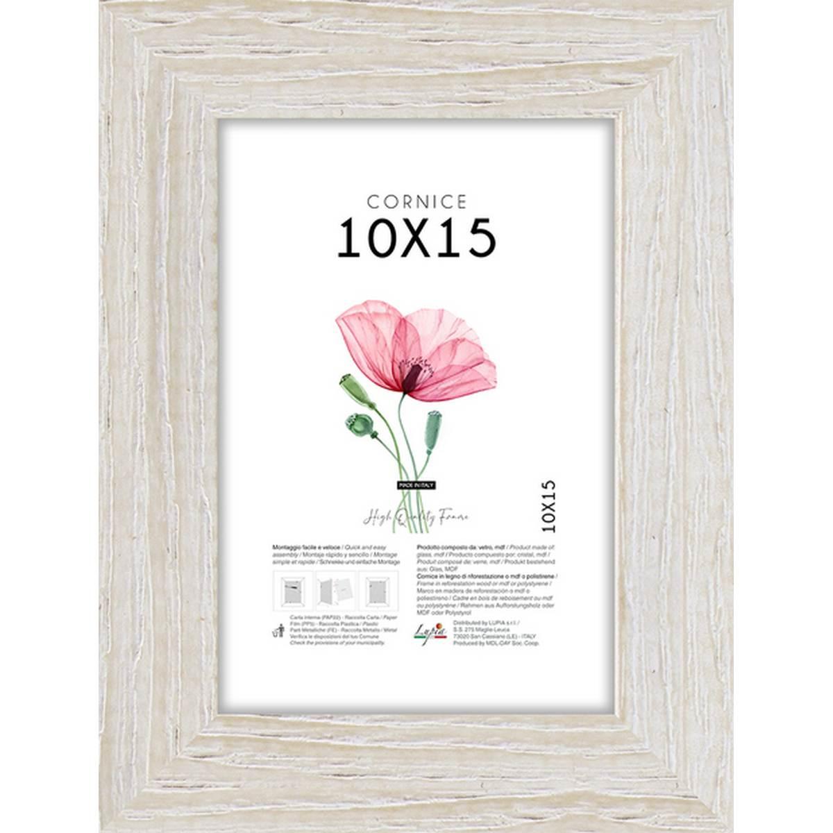 Cornice portafoto Shabby Chic 10x15 cm beige Lupia