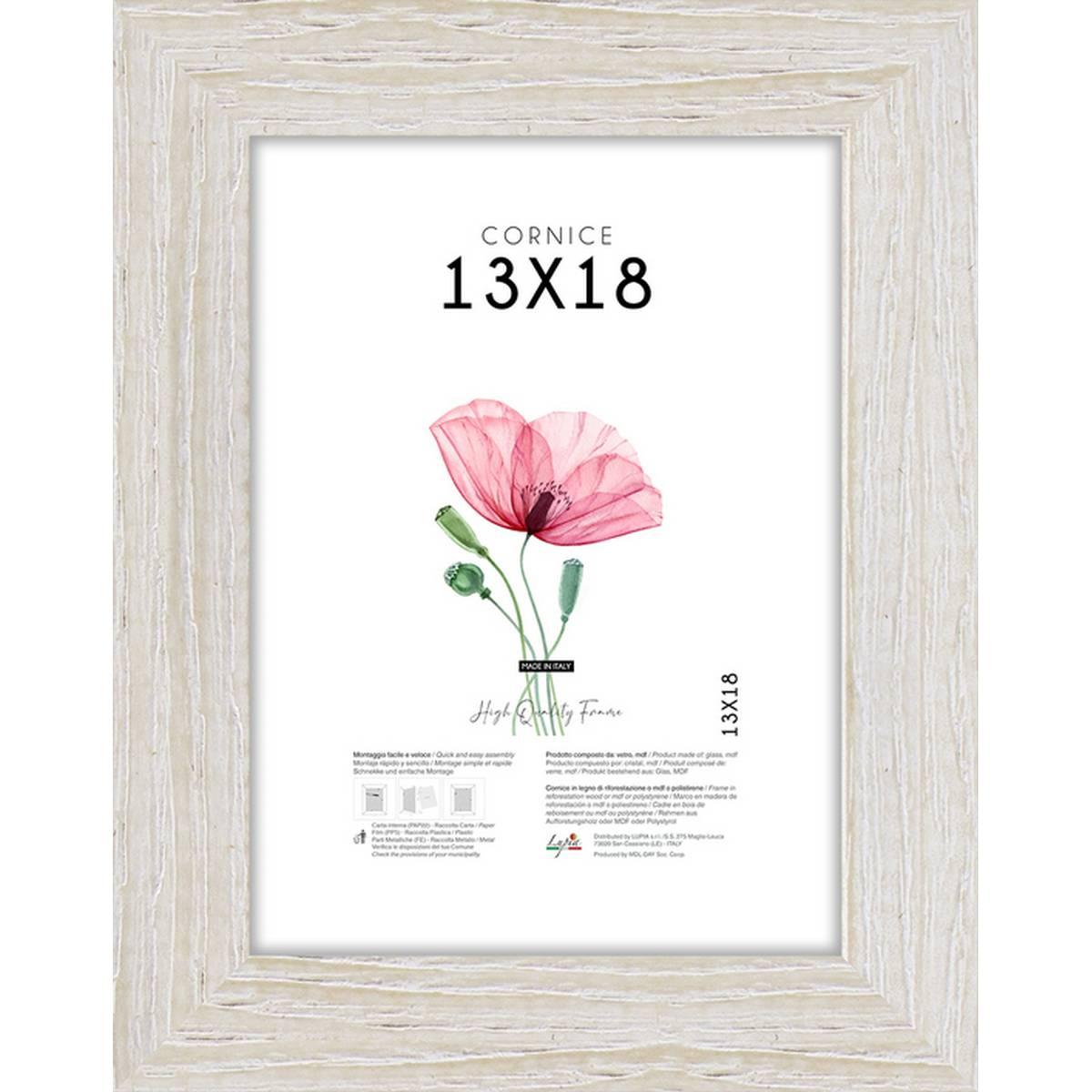 Cornice portafoto Shabby Chic 13x18 cm beige Lupia