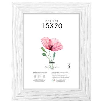 Cornice portafoto Shabby Chic 15x20 cm bianco Lupia