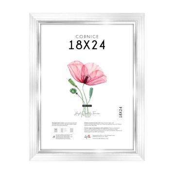 Cornice portafoto White Silver 18x24 cm