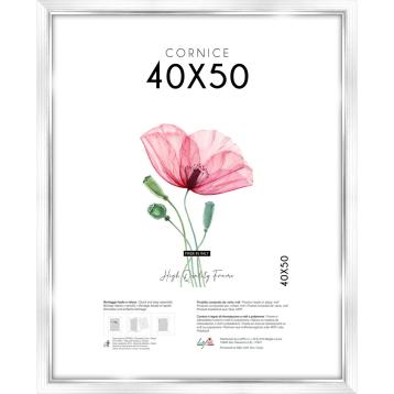 Cornice portafoto White Silver 40x50 cm