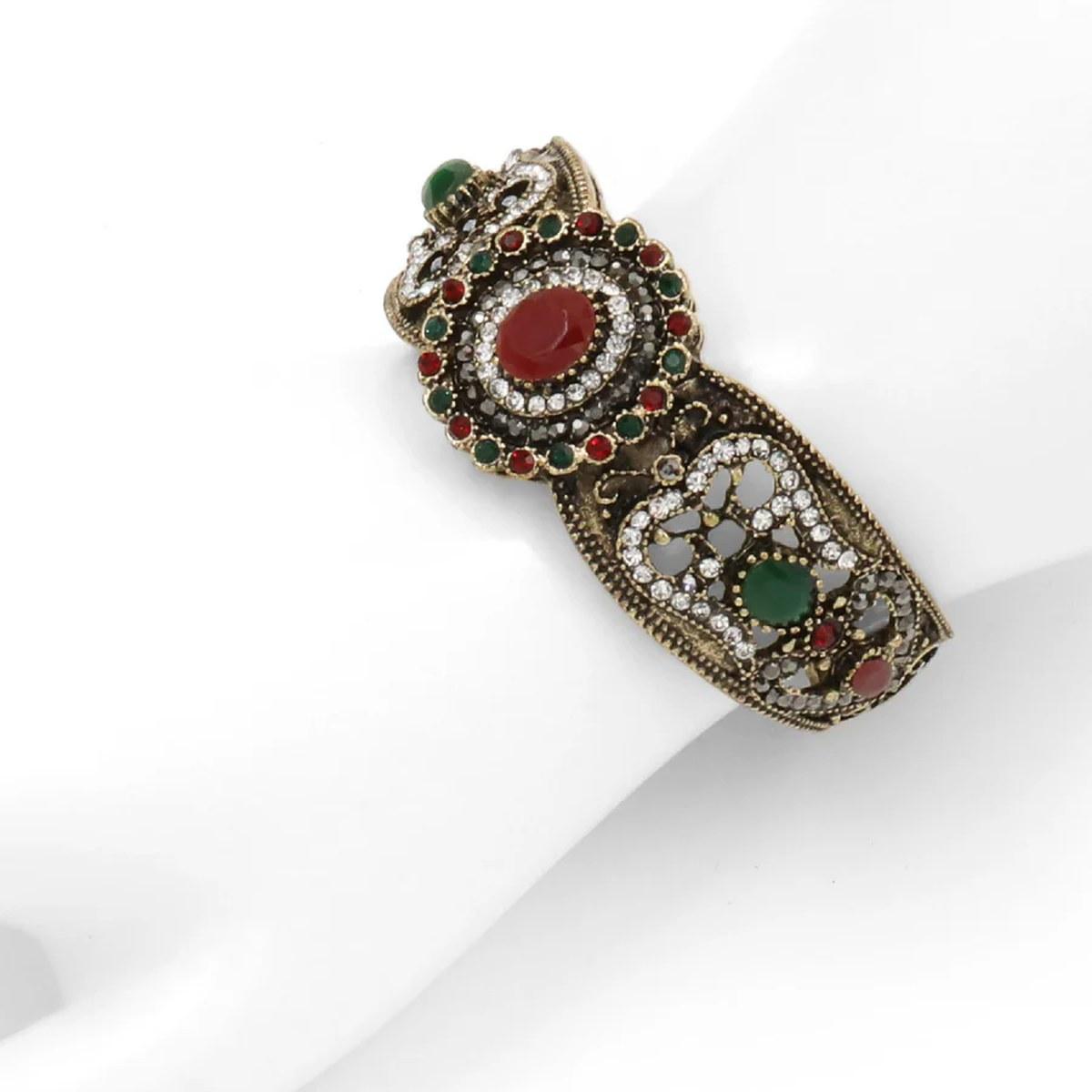 Bracciale donna filigrana e pietre colorate stile barocco C63