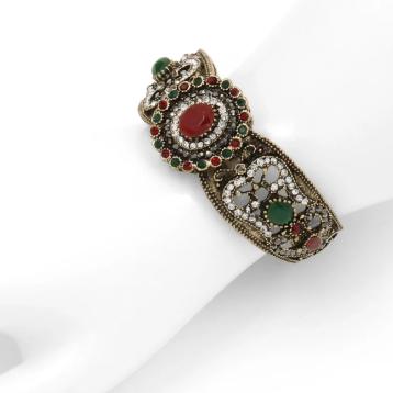 Bracciale donna filigrana e pietre colorate stile barocco C63