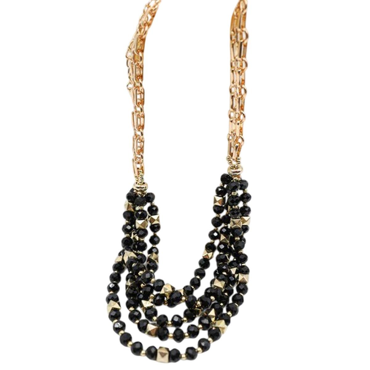 Collana donna girocollo con fili multipli C63