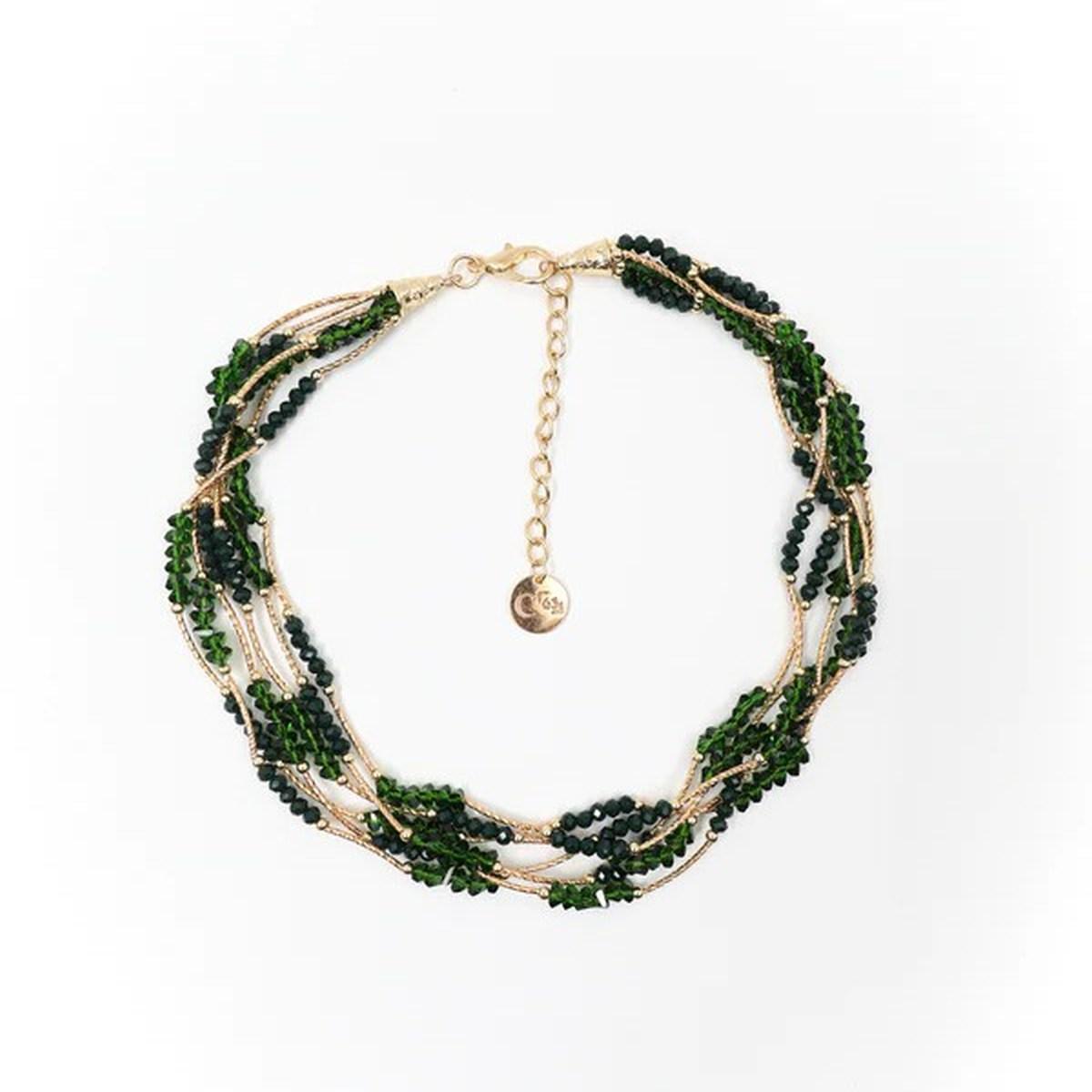 Collana donna girocollo con fili multipli C63